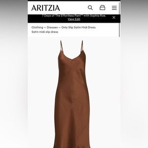 ARTIZIA wilfred brand brown mini dress new with tags